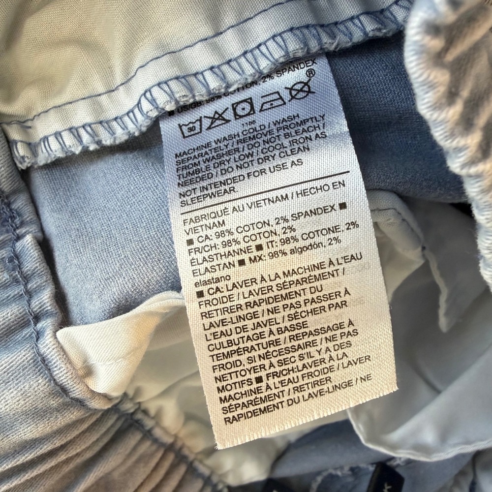 Janie and Jack Chino Jogger Light Blue Elastic Waist Preppy Casual Kids Size 10 - Picture 9 of 12
